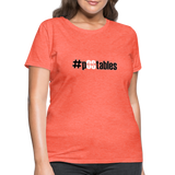 #pOStables BW Women's T-Shirt - heather coral
