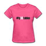 #pOStables BW Women's T-Shirt - heather pink