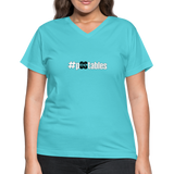 #pOStables WB Women's V-Neck T-Shirt - aqua
