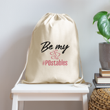Be My #POstables B Cotton Drawstring Bag - natural