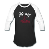 Be My #POstables W Baseball T-Shirt - black/white