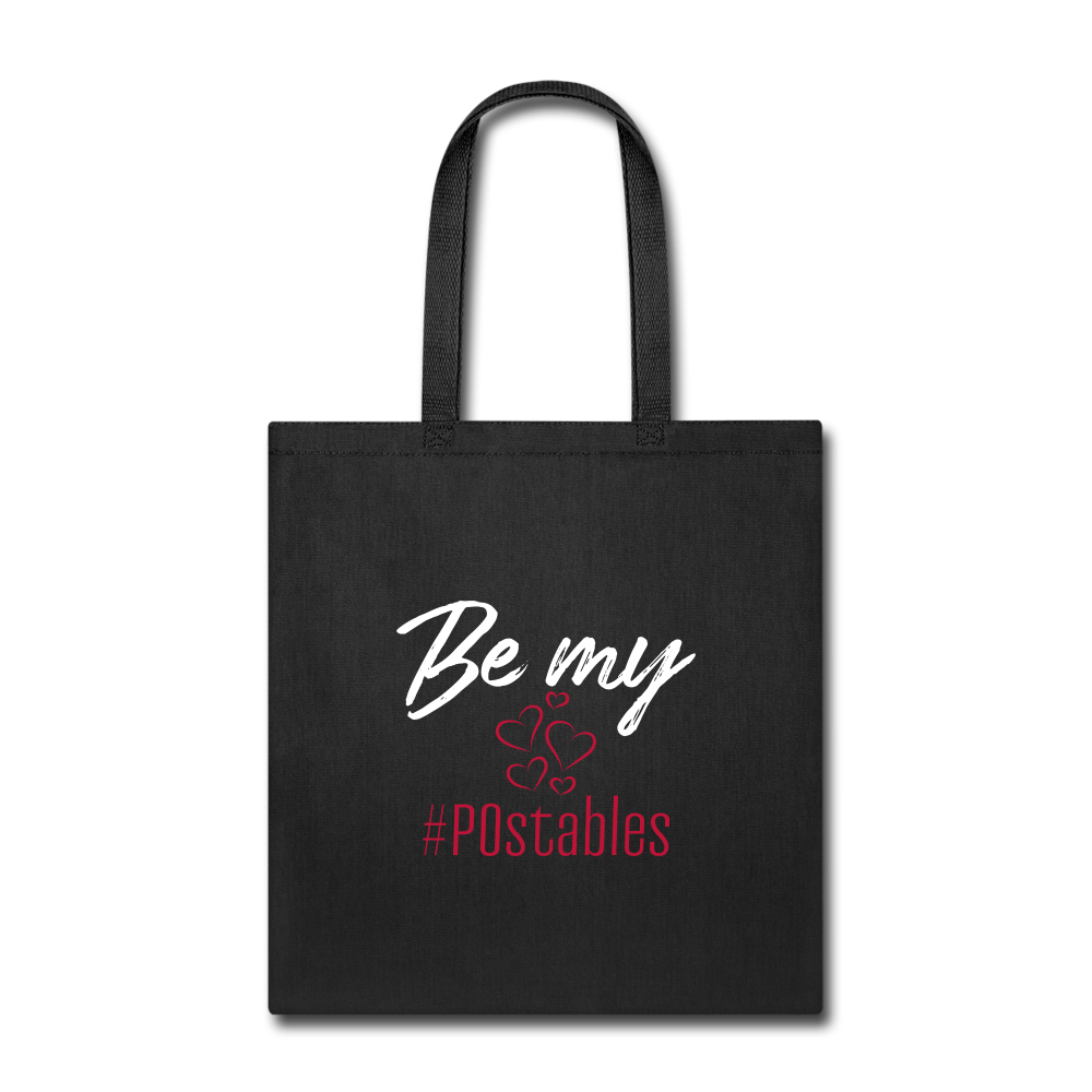 Be My #POstables W Tote Bag - black