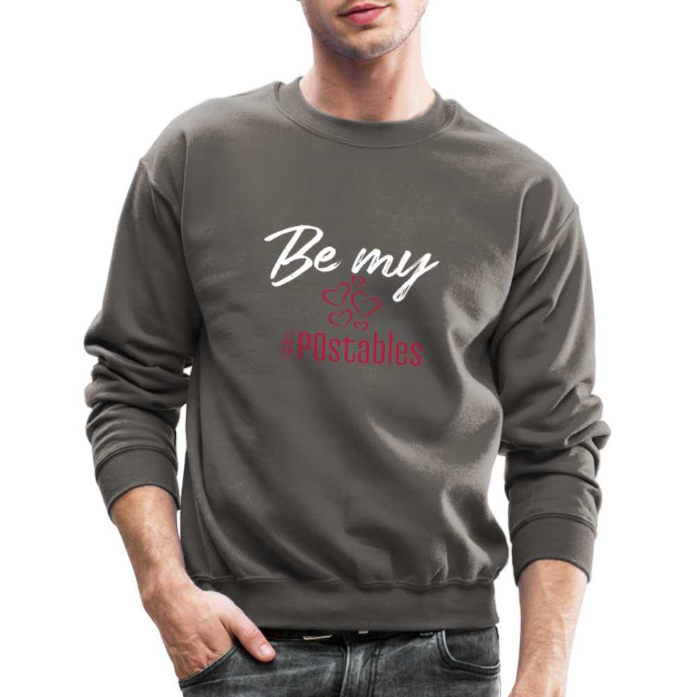 Be My #POstables W Crewneck Sweatshirt - asphalt gray