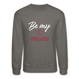 Be My #POstables W Crewneck Sweatshirt - asphalt gray