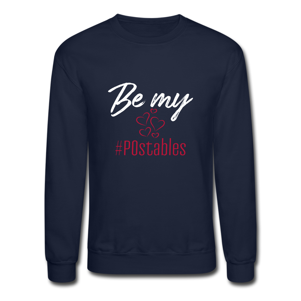 Be My #POstables W Crewneck Sweatshirt - navy