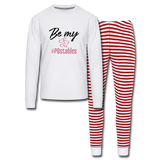 Be My #POstables B Unisex Pajama Set - white/red stripe