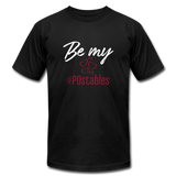 Be My #POstables W Unisex Jersey T-Shirt by Bella + Canvas - black