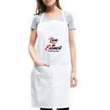 Live in Earnest B Adjustable Apron - white