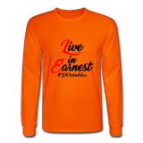 Live in Earnest B Men's Long Sleeve T-Shirt - orange