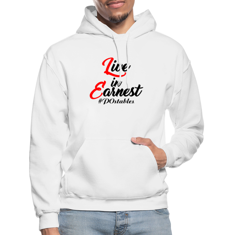 Live in Earnest B Gildan Heavy Blend Adult Hoodie - white