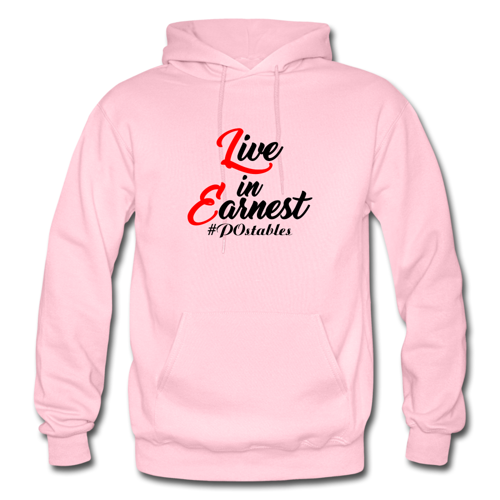 Live in Earnest B Gildan Heavy Blend Adult Hoodie - light pink