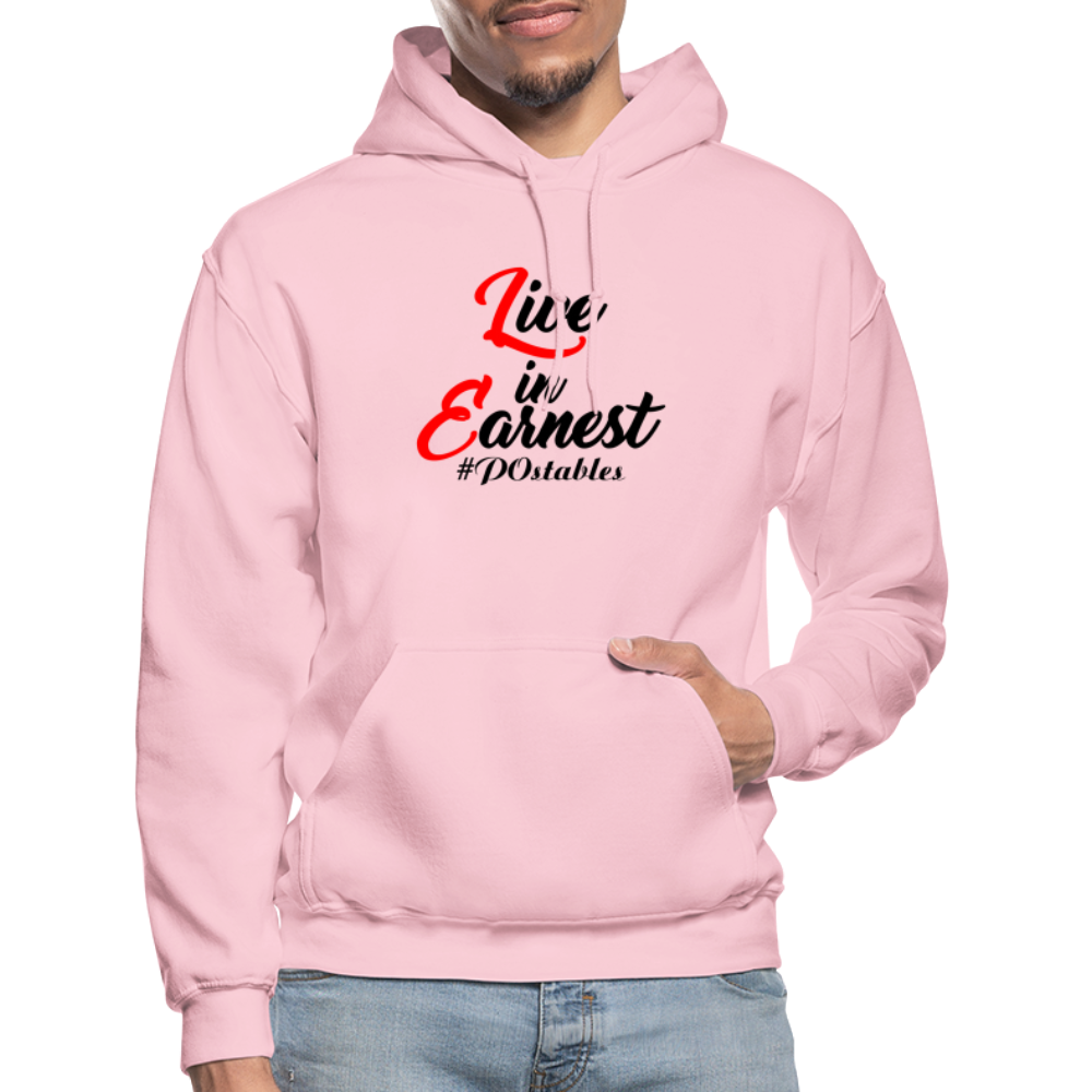 Live in Earnest B Gildan Heavy Blend Adult Hoodie - light pink