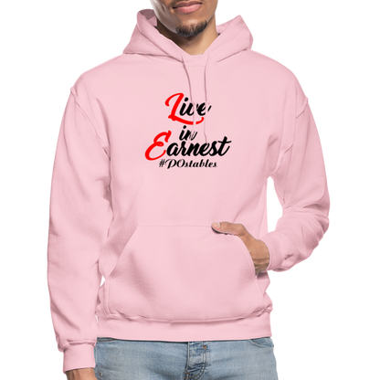 Live in Earnest B Gildan Heavy Blend Adult Hoodie - light pink