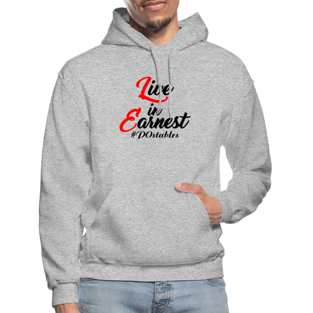 Live in Earnest B Gildan Heavy Blend Adult Hoodie - heather gray