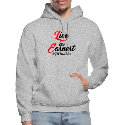 Live in Earnest B Gildan Heavy Blend Adult Hoodie - heather gray