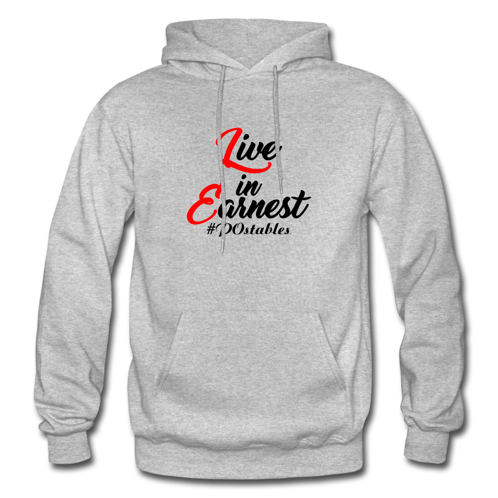 Live in Earnest B Gildan Heavy Blend Adult Hoodie - heather gray