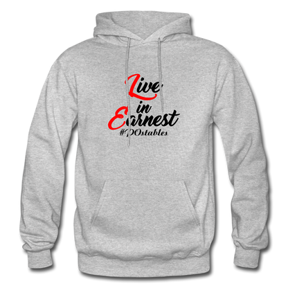 Live in Earnest B Gildan Heavy Blend Adult Hoodie - heather gray