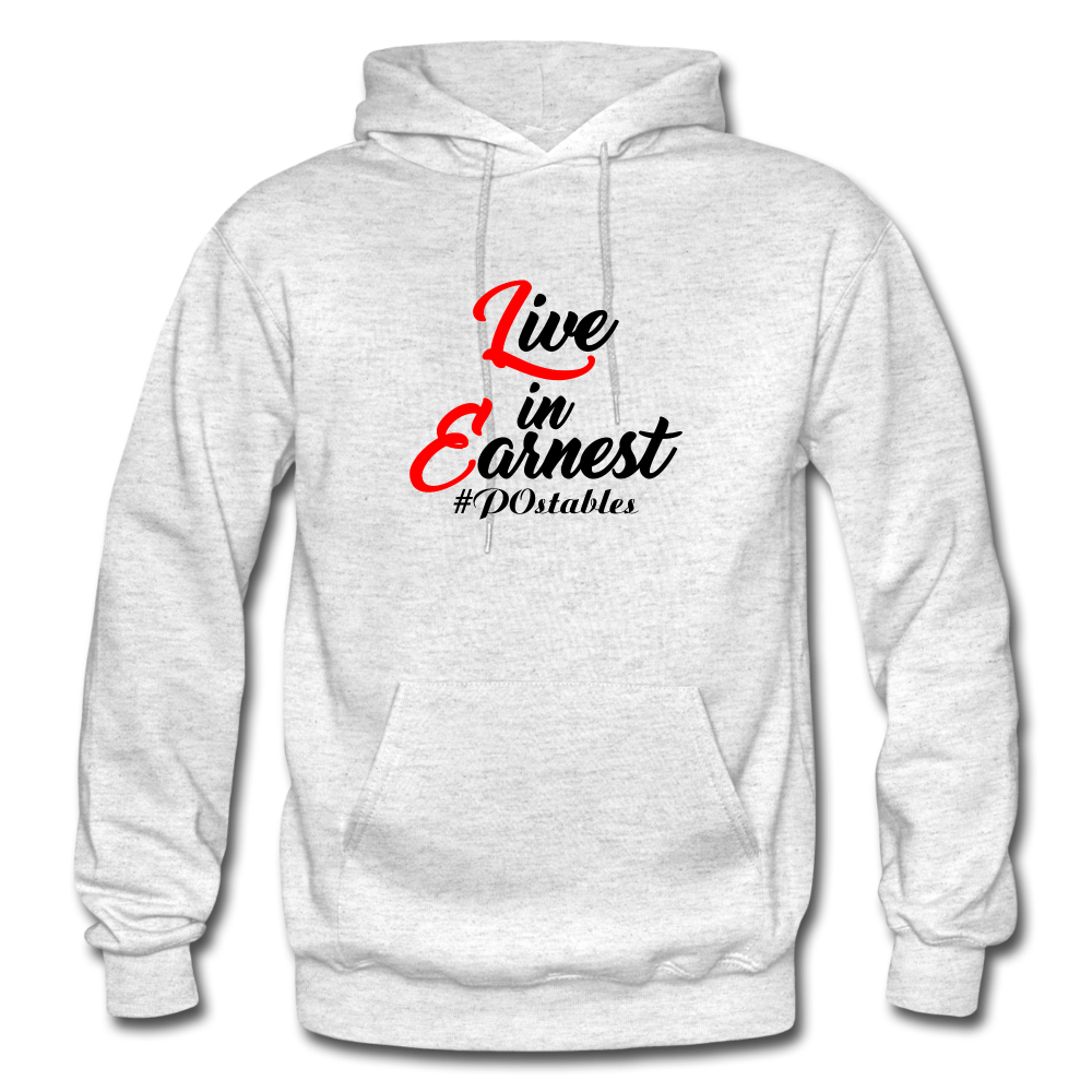 Live in Earnest B Gildan Heavy Blend Adult Hoodie - light heather gray