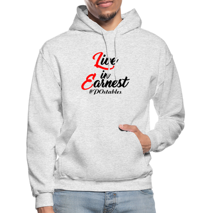 Live in Earnest B Gildan Heavy Blend Adult Hoodie - light heather gray