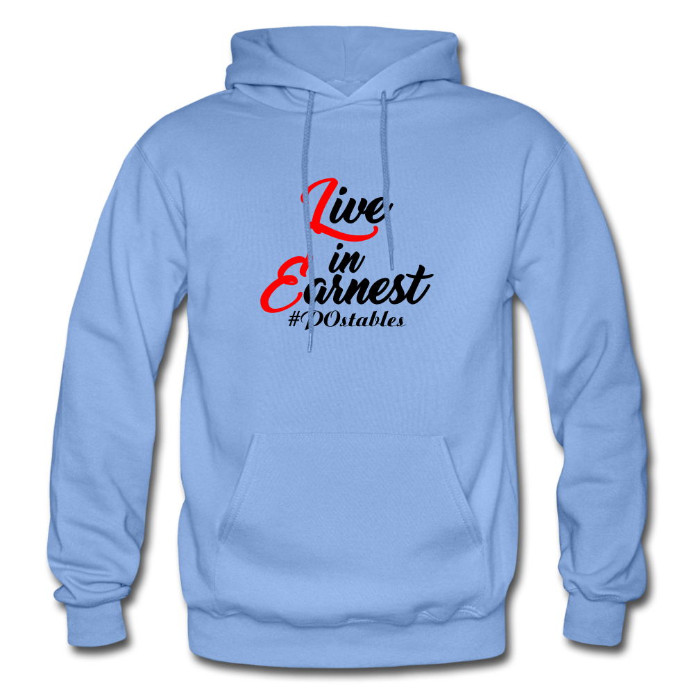 Live in Earnest B Gildan Heavy Blend Adult Hoodie - carolina blue