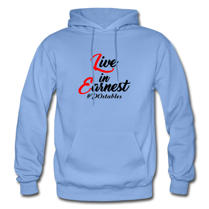 Live in Earnest B Gildan Heavy Blend Adult Hoodie - carolina blue