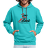 Live in Earnest B Contrast Hoodie - scuba blue/asphalt