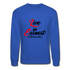 Live in Earnest B Crewneck Sweatshirt - royal blue