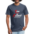 Live in Earnest W Fitted Cotton/Poly T-Shirt by Next Level - heather navy