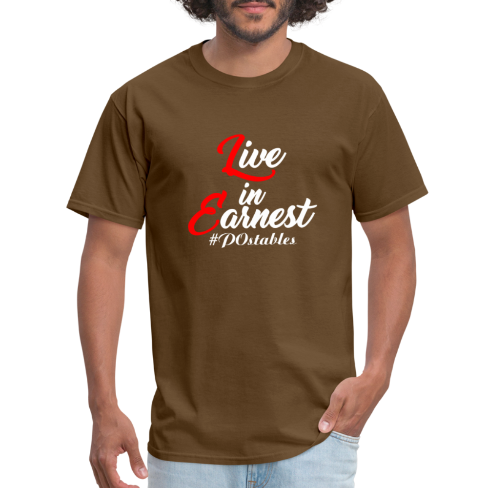 Live in Earnest W Unisex Classic T-Shirt - brown