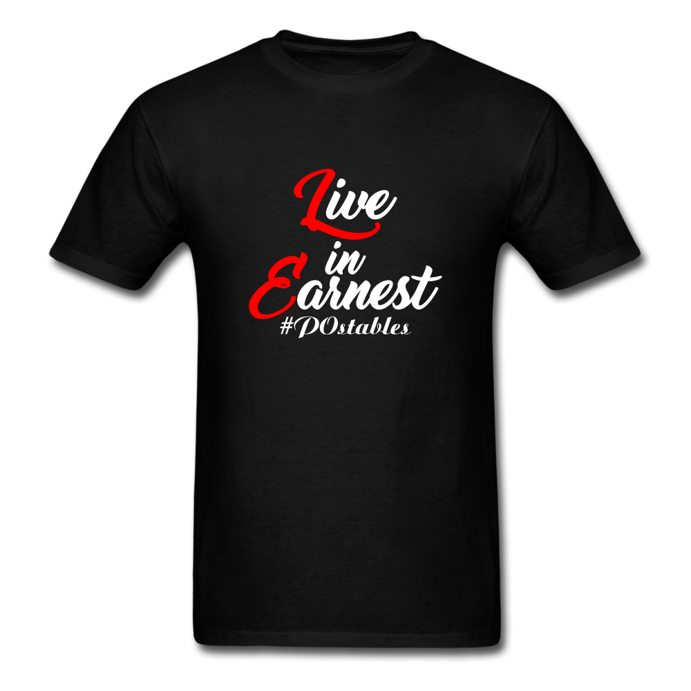 Live in Earnest W Unisex Classic T-Shirt - black