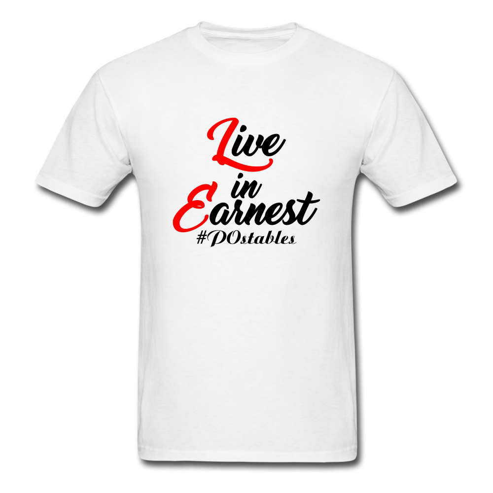 Live in Earnest B Unisex Classic T-Shirt - white