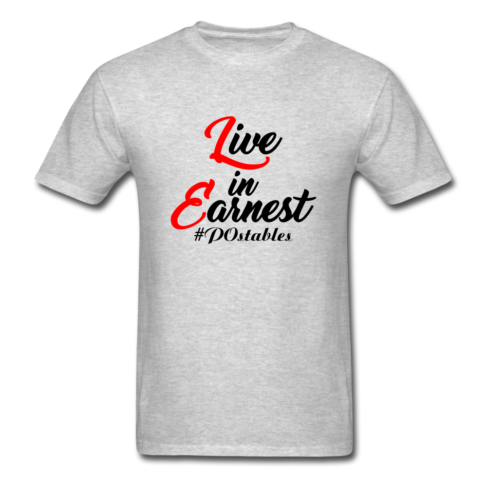 Live in Earnest B Unisex Classic T-Shirt - heather gray
