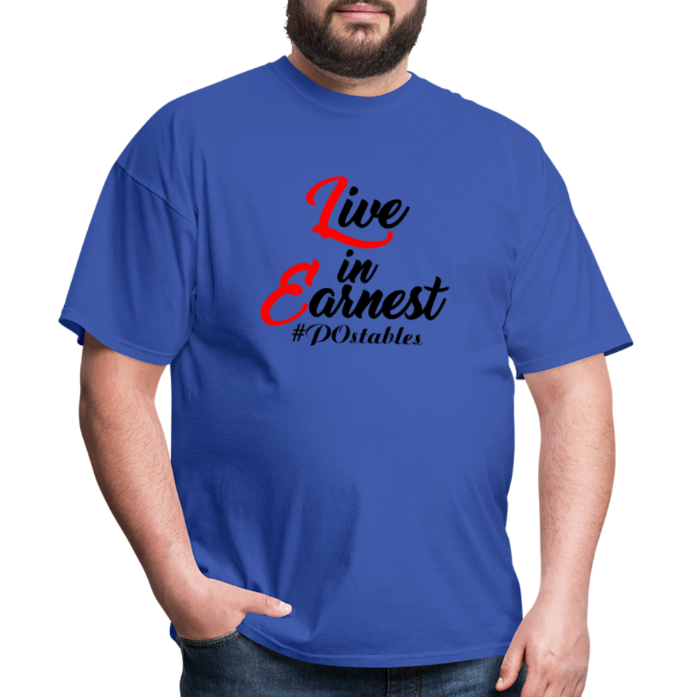 Live in Earnest B Unisex Classic T-Shirt - royal blue