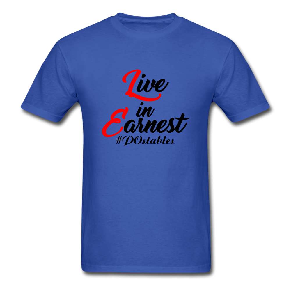 Live in Earnest B Unisex Classic T-Shirt - royal blue