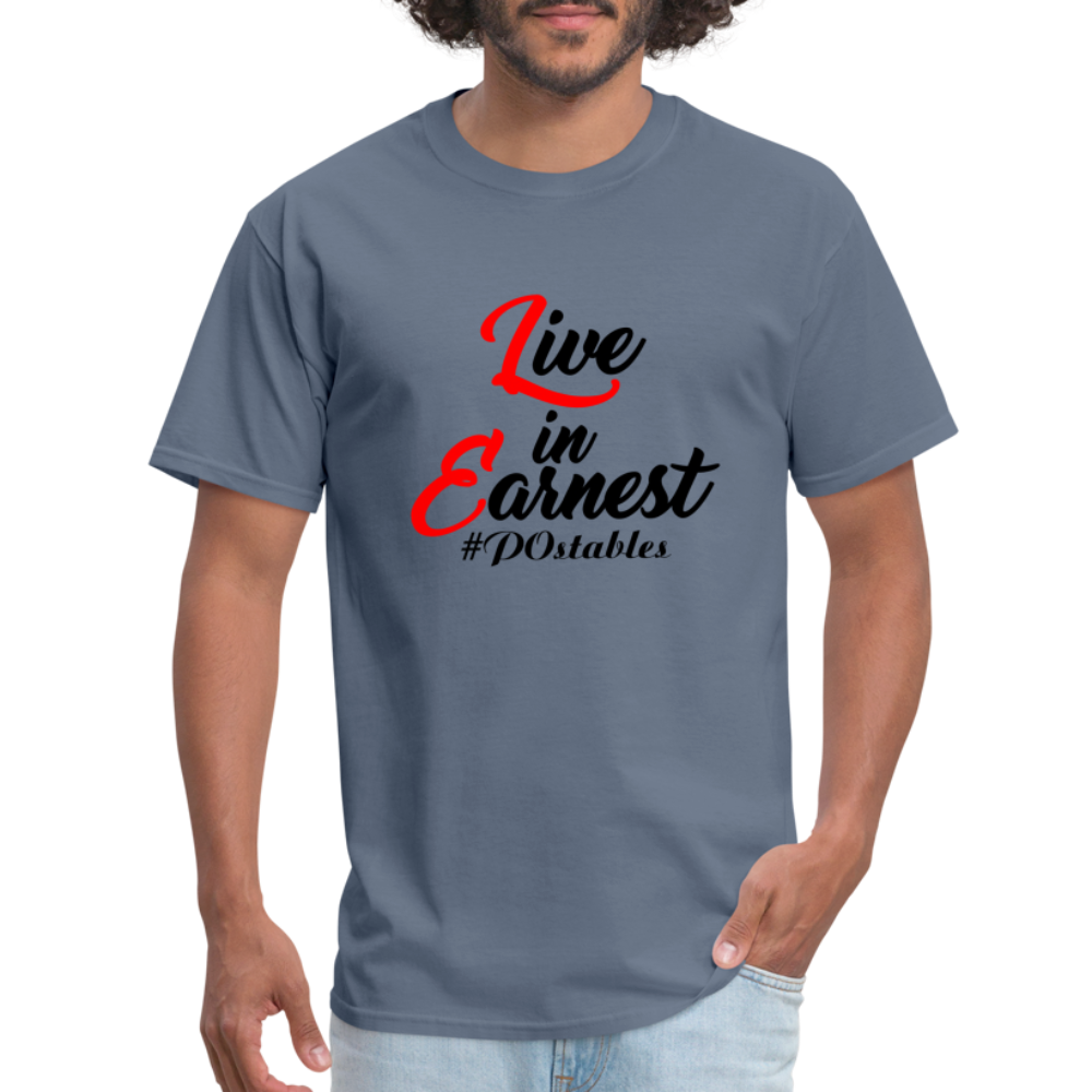 Live in Earnest B Unisex Classic T-Shirt - denim
