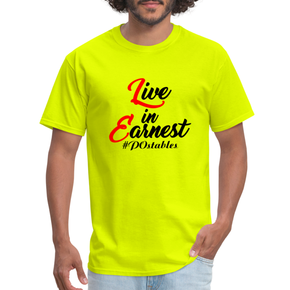 Live in Earnest B Unisex Classic T-Shirt - safety green