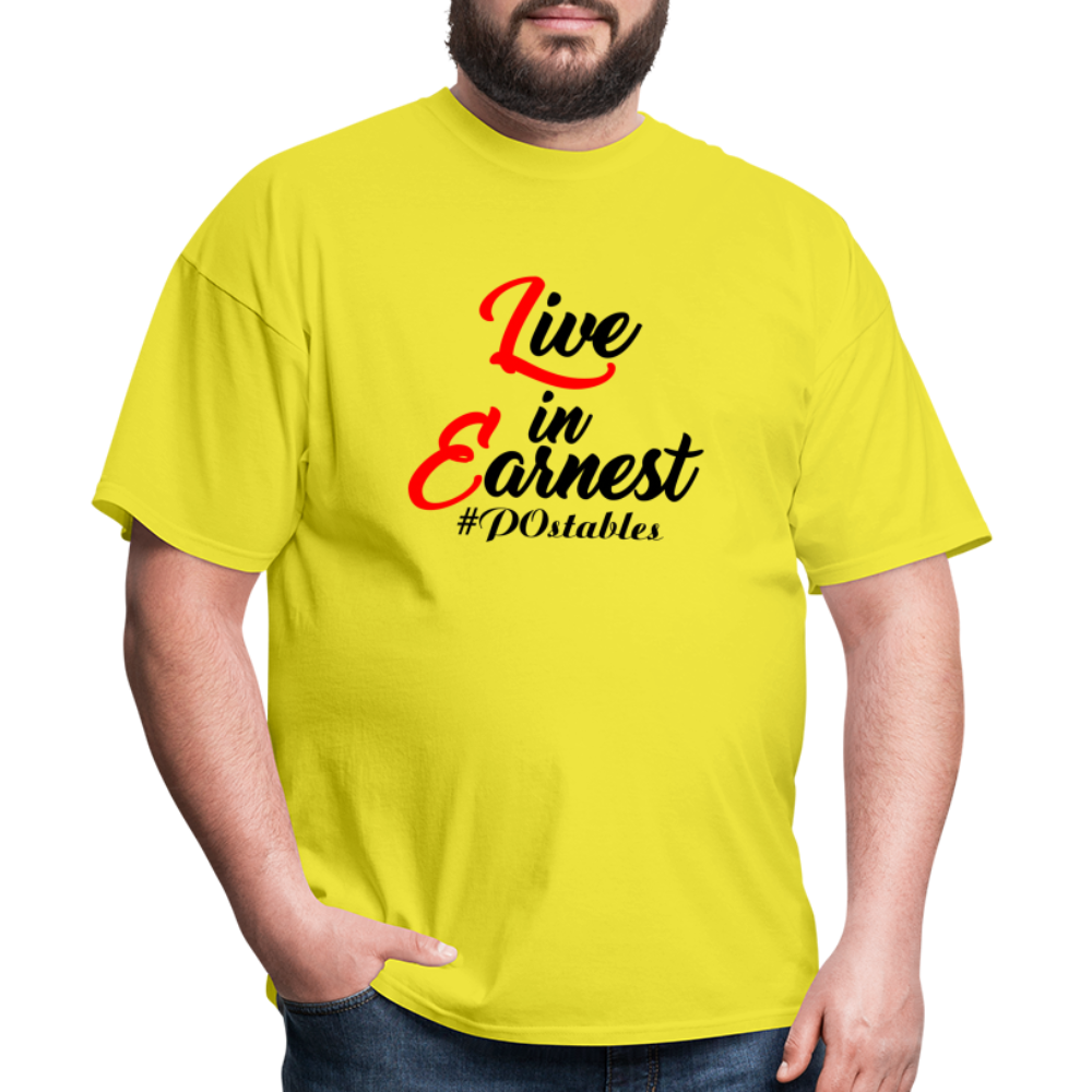 Live in Earnest B Unisex Classic T-Shirt - yellow