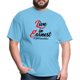 Live in Earnest B Unisex Classic T-Shirt - aquatic blue