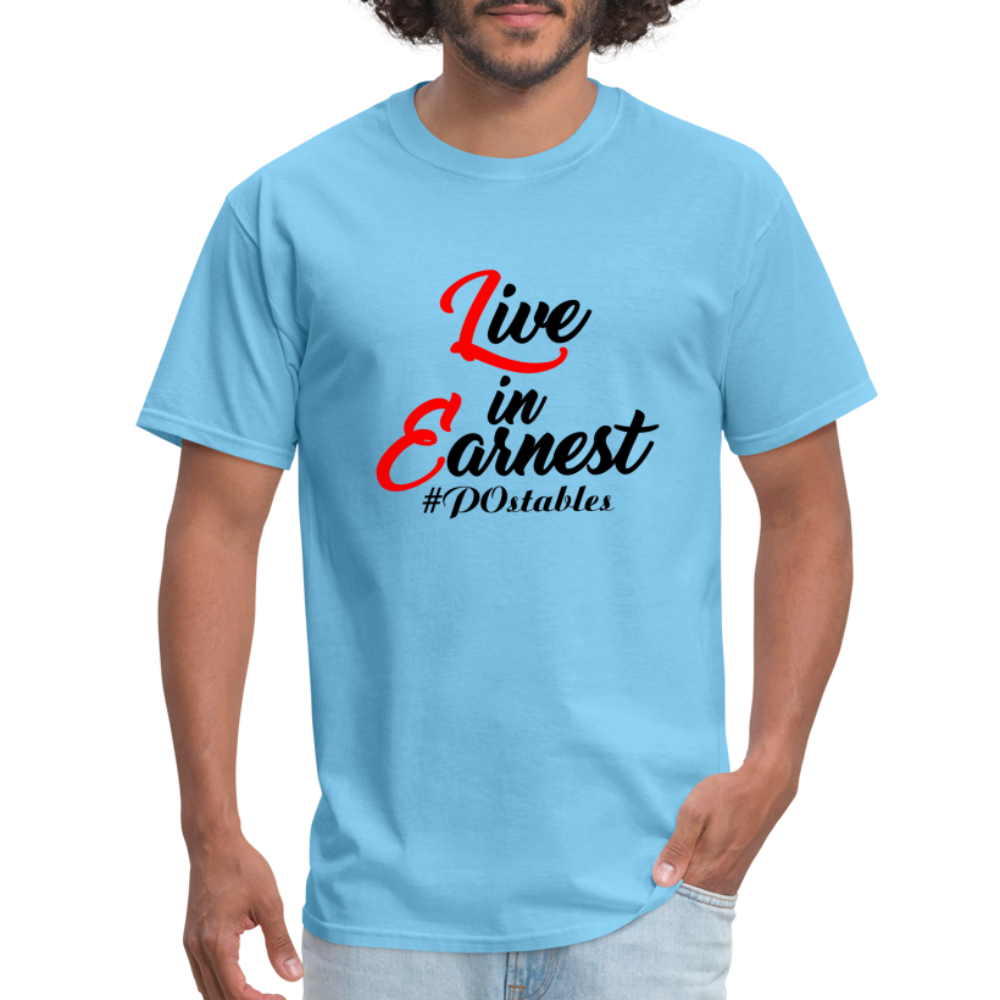Live in Earnest B Unisex Classic T-Shirt - aquatic blue