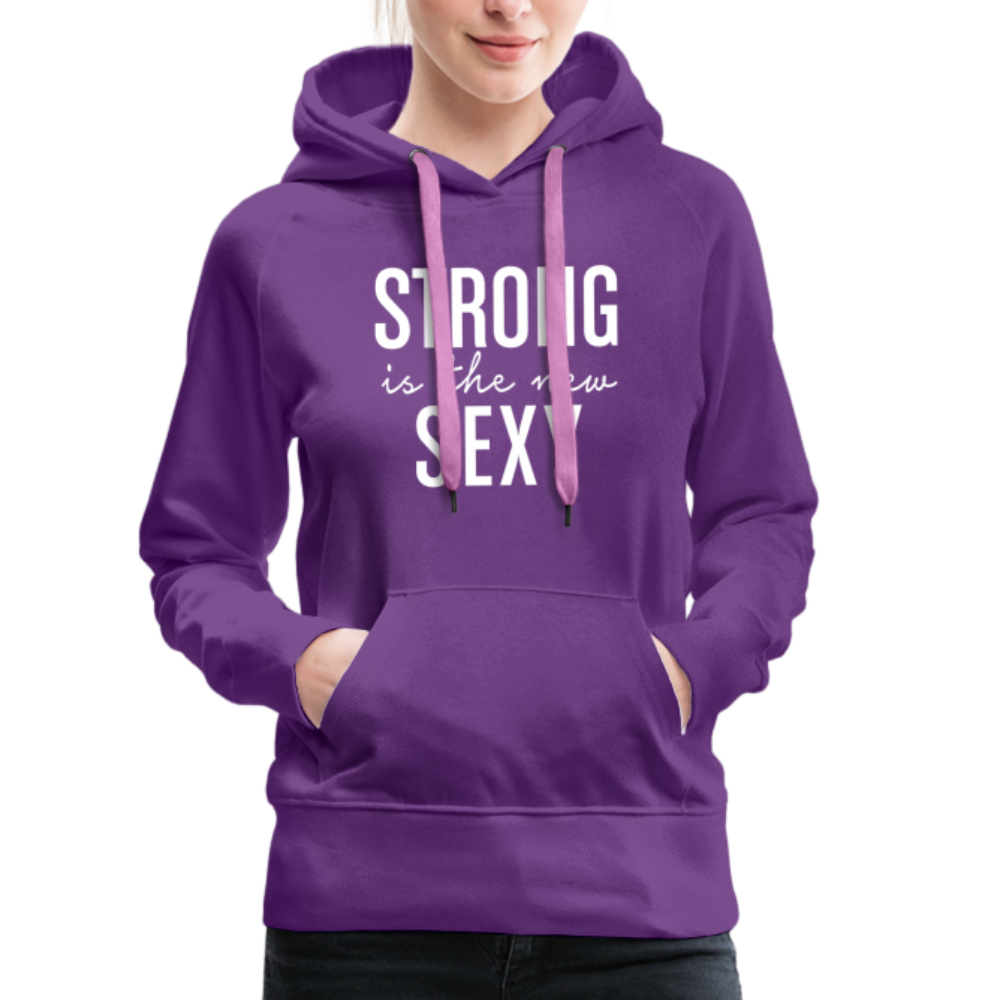 Strong is the New Sexy W Women’s Premium Hoodie - purple