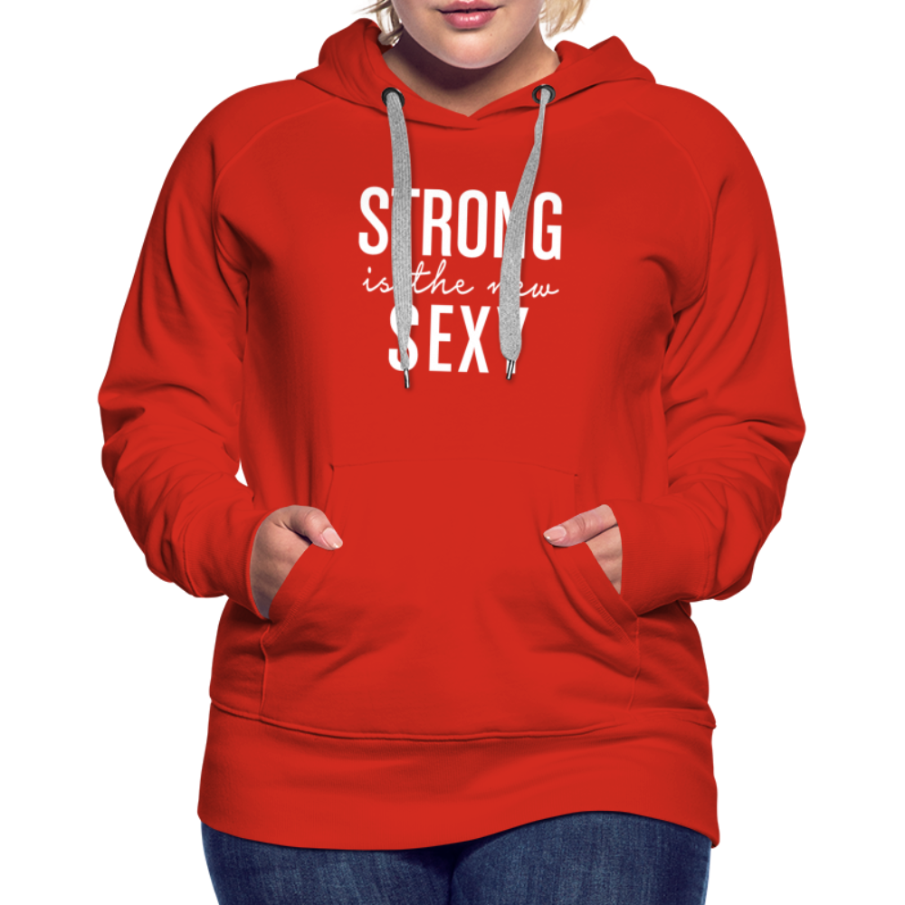 Strong is the New Sexy W Women’s Premium Hoodie - red