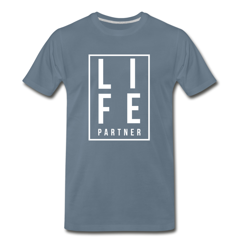 Life Partner Men's Premium T-Shirt - steel blue