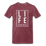 Life Partner Men's Premium T-Shirt - heather burgundy