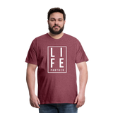 Life Partner Men's Premium T-Shirt - heather burgundy
