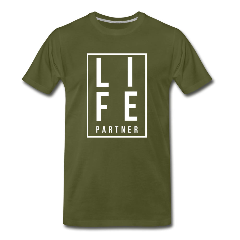 Life Partner Men's Premium T-Shirt - olive green