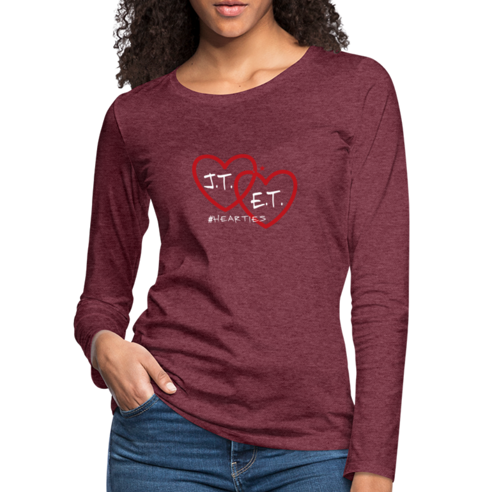 J.T. and E.T. Love Women's Premium Long Sleeve T-Shirt - heather burgundy