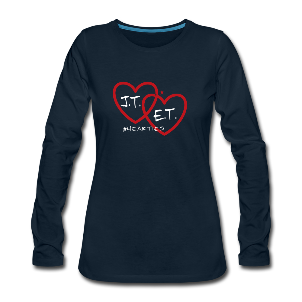 J.T. and E.T. Love Women's Premium Long Sleeve T-Shirt - deep navy
