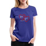 J.T. and E.T. Love Women’s Premium T-Shirt - royal blue