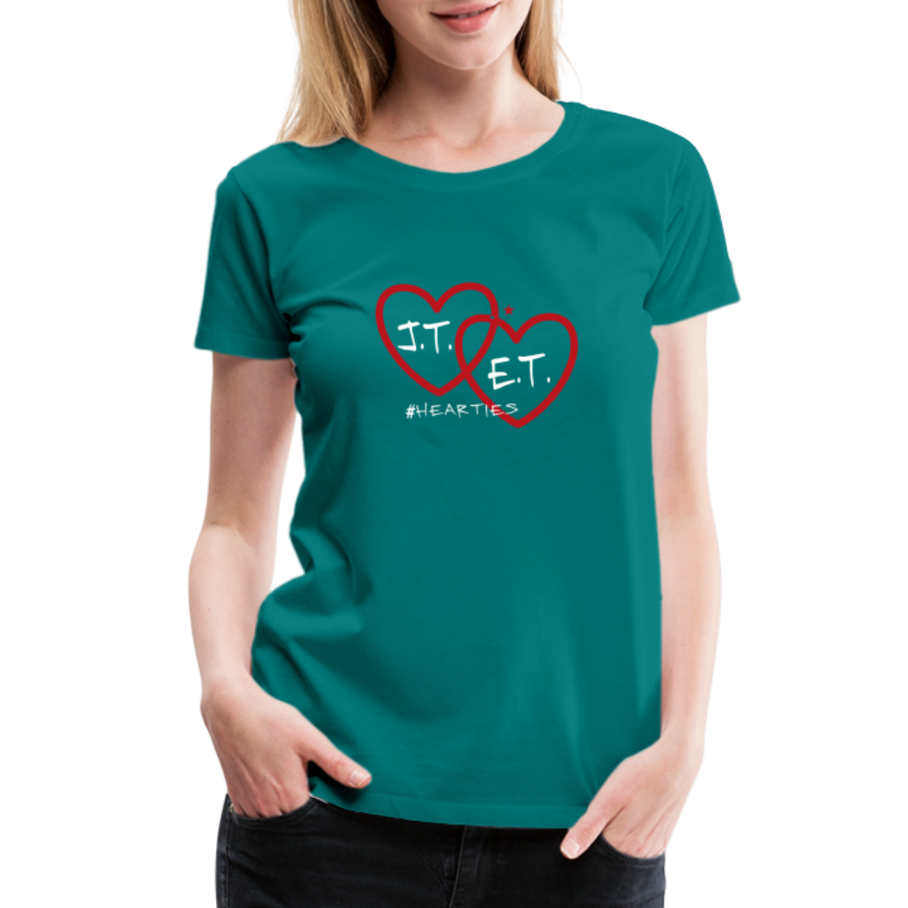 J.T. and E.T. Love Women’s Premium T-Shirt - teal