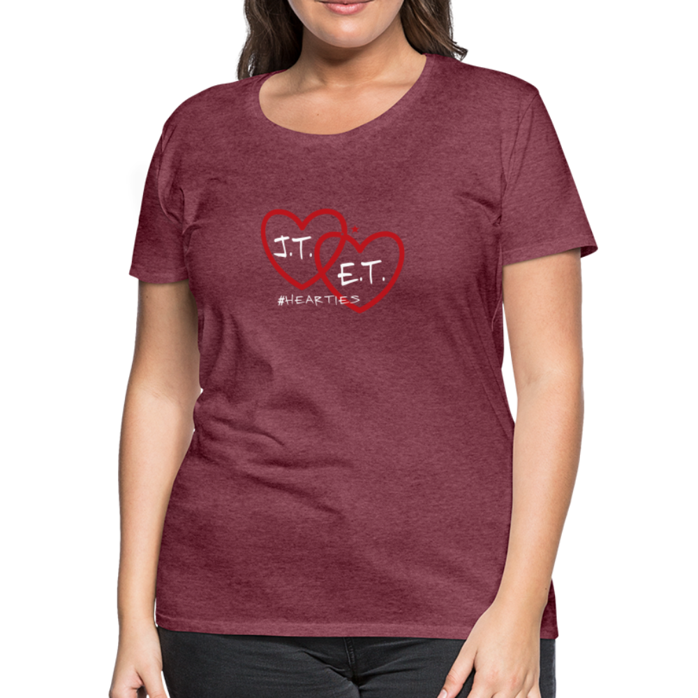 J.T. and E.T. Love Women’s Premium T-Shirt - heather burgundy